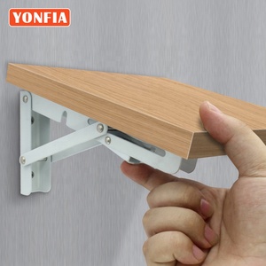 Yonfio suporte triangular dobrável, prateleira dobrável de aço inoxidável 9017 com <span class=keywords><strong>2</strong></span> peças, suporte ajustável, prateleira <span class=keywords><strong>para</strong></span> parede - Product Image 2