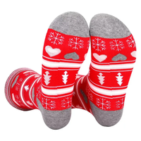Chaussettes en coton personnalisées de Noël en gros, thème Père Noël, sapin de Noël, renne, chaussettes amusantes, originales, mignonnes, unisexes