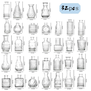 Nouvel arrivage Décoration intérieure moderne Vase à boutons de fleurs en <span class=keywords><strong>verre</strong></span> de couleur ambre, art rayé, pour table - Product Image 4