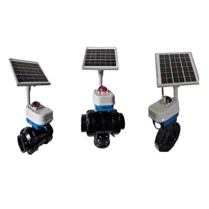 Vanne à bille électrique solaire Herun pour l'agriculture intelligente, l'irrigation économe en eau avec contrôle mobile 4G - Product Image 1