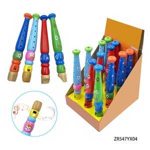 <span class=keywords><strong>Flauta</strong></span> <span class=keywords><strong>de</strong></span> <span class=keywords><strong>madera</strong></span> colorida <span class=keywords><strong>de</strong></span> dibujos animados para niños, con dulces, novedad - Product Image 2