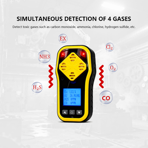 <span class=keywords><strong>Detector</strong></span> de Gás Portátil <span class=keywords><strong>4</strong></span> em 1 CAATM Último Modelo com Alta Precisão, Alarme Sonoro/Luminoso/Vibratório, Tela LCD, Resposta Rápida e Longa Duração - Product Image 4