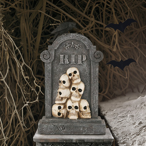 Decoración de Halloween 2024, Adornos de Resina de Estilo Nórdico para Jardín y Césped, Lápida, Cuervo, Calabaza, para la Víspera de Halloween - Product Image 2