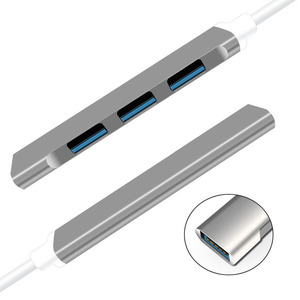 4 puertos USB C 4 en 1 para estación de acoplamiento con USB 2,0 Hub USB 3,0 para <span class=keywords><strong>Macbook</strong></span> <span class=keywords><strong>Pro</strong></span> adaptador de puerto Tablet PC - Product Image 5