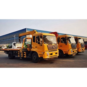 Chất lượng 4x2 6 bánh xe cần cẩu kéo xe tải 7.2 m tải nền tảng phục hồi đường 8t phẳng người phá hủy gắn cần cẩu - Product Image 4