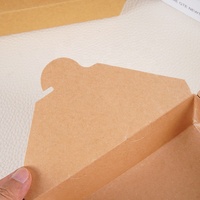 Vente flash - Boîtes en papier kraft jetables pour restaurant, personnalisables avec logo, écologiques, recyclables, pliables