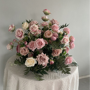 M-FB230 White artificial flower <b>ball</b> wedding table centerpiece decoration silk flower <b>ball</b> centerpiece for wedding arrangements - Product Image 6