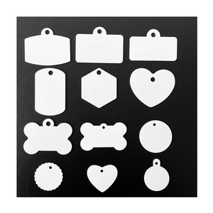 <span class=keywords><strong>Targa</strong></span> a sublimazione della tintura su entrambi i lati di vendita calda targhette per animali sublimazione targhette per patente di guida per cani da compagnia in alluminio - Product Image 3