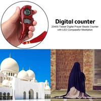 Compteur numérique électronique avec boussole, jouet de doigt à pompon, outil de relaxation et de décompression à réinitialisation manuelle, affichage LCD