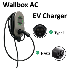 เครื่องชาร์จรถยนต์ไฟฟ้าแบบติดผนัง Longood รุ่นใหม่ ชนิด 1/NACS พร้อมสายยาว 5 เมตร กำลังไฟ 12 กิโลวัตต์ - Product Image 1
