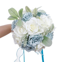 Buket Pengantin Calla Lily Buatan Warna Putih Gading Baru, Bunga Pernikahan Realistis Tahan Air dari Sutra, Dekorasi Pengantin dan Pengiring Pengantin Grosir