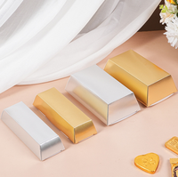 Vente flash, livraison rapide, petites boîtes cadeaux en carton pliables pour bonbons, chocolats, mariages, fêtes, or, argent