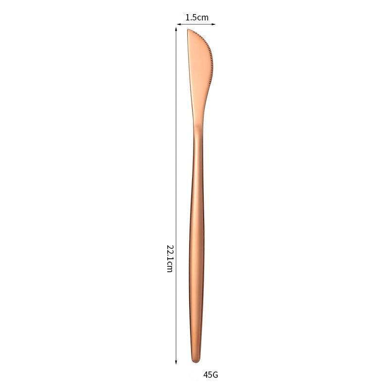 Rose gold knife