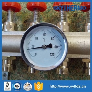 เทอร์โมมิเตอร์วัดอุณหภูมิสูงแบบโลก,ความแม่นยำ D63mm เครื่องมือควบคุมอุณหภูมิเครื่องวัดอุณหภูมิท่อน้ำ Bimetal - Product Image 6