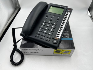 <span class=keywords><strong>Téléphone</strong></span> de bureau filaire 2026 à succès avec affichage de l'identification de l'appelant, recomposition et mémoire d'appels pour le bureau et les entreprises - Product Image 4