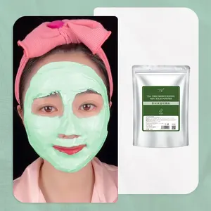 Salon de beauté SPA Organic Tea Tree Mask Powder Cleansing Skin Beauty Pores Shrinking Hydro Jelly Facial Mask Powder for Face Care