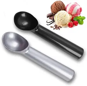 自熔金属铝合金冰淇淋勺不粘防冻一体式铝