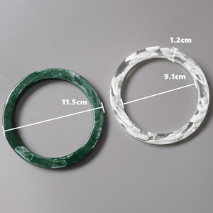 Pulsera con <span class=keywords><strong>mango</strong></span> de resina de color de contraste ETRO de 11,5 cm, <span class=keywords><strong>mango</strong></span> redondo acrílico, bolsa de material aterial - Product Image 2