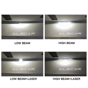 Ailecar ไฟรถยนต์เลเซอร์9600LM สูง80W, ไฟ LED ความสว่างสูงขนาด3นิ้วดีไซน์ใหม่สำหรับรถกอล์ฟสี6000K - Product Image 4