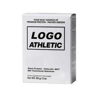 Suplementos herbales de espirulina orgánica personalizada, rica en proteínas vegetales de suplemento dietético de nutrientes funcionales de la Chlorella-MCT60. - Product Image 1