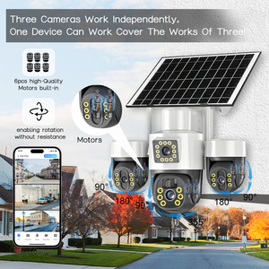 Cámara PTZ Solar 4G con Seguimiento Automático, Audio Bidireccional, Clasificación IP66, Conexión 4G, Compatible con Tarjeta SD/Nube, Suministro Directo de Fábrica - Product Image 5