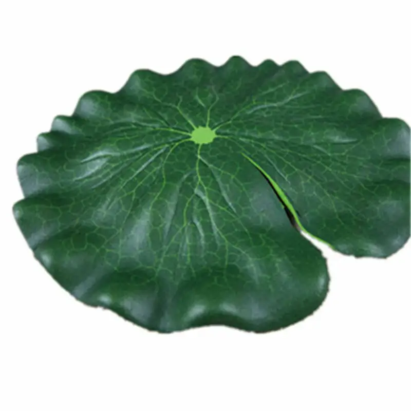 Artificial Lotus Leaf Leaves Flowers Water Lily Floating Pool Plants Water Surface Decoration 10cm 17cm 20cm 28cm