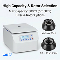 Centrifugeuse automatique à basse vitesse LXJ-100B, équilibrage automatique, 4000 tr/min max, capacité 300 ml, contrôle par microprocesseur, écran tactile LCD
