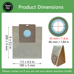 Bolsas de Filtro de Papel para Aspiradora, Bolsa para Polvo de Repuesto para Autos y Autocaravanas, Compatible con DigiProes VP-77 2032026 Power Partner 6900 67E2 6594 6594F - Product Image 2