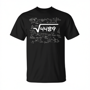 Camiseta Meme Square Root 4489 Math Teacher, color negro, Unisex, talla para adultos S M L XL XXL - Product Image 2