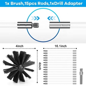 Kit de balayage de <span class=keywords><strong>cheminée</strong></span> Offres Spéciales Guardus Outils de balayage de <span class=keywords><strong>cheminée</strong></span> Balayage de bûche pour la <span class=keywords><strong>cheminée</strong></span> - Product Image 5