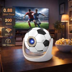 Proyector de Video y <span class=keywords><strong>TV</strong></span> Inteligente Smart Whale OS Compacto, Sellado, de Tiro Corto, Mini, para Exteriores, para Fútbol, para Acampar - Product Image 1