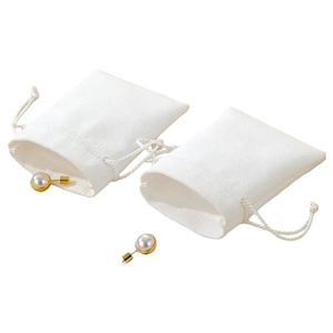 Bolsa de Terciopelo para Guardar Joyas, con Cordón en Forma de Capullo de Microfibra, para Anillos, Aretes, Collares, Otros Accesorios y Dispositivos Bluetooth - Product Image 5
