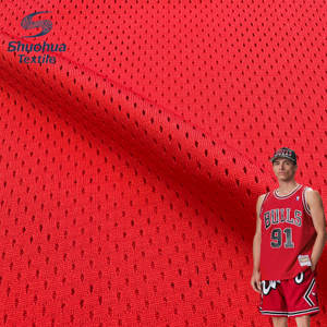 Activewear 100% polyester căng vải cho cô gái bóng đá bóng rổ áo bóng đá 170gsm đan lưới lưới đồng phục - Product Image 1