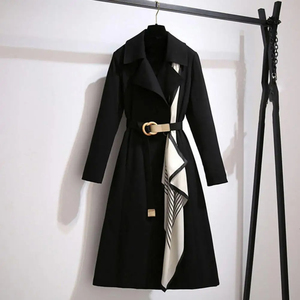 <strong>New</strong> Style Plus Size British Trend <strong>Double-breasted</strong> Ladies Polyester <strong>Spring</strong> <strong>Autumn</strong> Women Wind Coat - Product Image 3