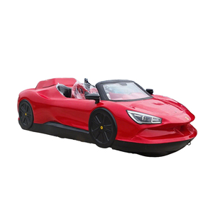 Barco <span class=keywords><strong>de</strong></span> Pedal <span class=keywords><strong>de</strong></span> coche deportivo <span class=keywords><strong>de</strong></span> nuevo diseño para Parque Acuático Barco <span class=keywords><strong>de</strong></span> Pedal en forma <span class=keywords><strong>de</strong></span> coche <span class=keywords><strong>de</strong></span> atracciones <span class=keywords><strong>con</strong></span> tobogán para la venta - Product Image 1