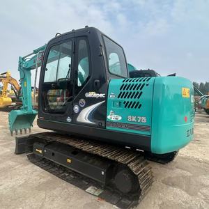 Excavadora Kobelco SK75 Usada en Japón a Precio Accesible, Excavadora Hidráulica de 7 Toneladas de Segunda Mano con Gran Rendimiento - Product Image 1