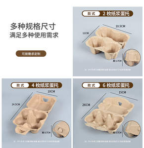 Compostable Eco Friendly Molded Pulp Egg <b>Tray</b> Biodegradable <b>Paper</b> Egg Packaging Solution for Farm Market and Retail Use - Product Image 3