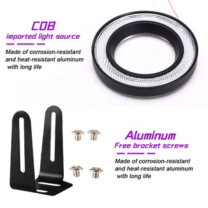 Phụ Kiện Xe Hơi Cửa Hàng Đèn Nhôm 2022 Vật Liệu Thân Đèn Sương Mù <span class=keywords><strong>Drl</strong></span> Led 30W 2.5 3.0 3.5 Inch Có Mắt Thiên Thần - Product Image 4