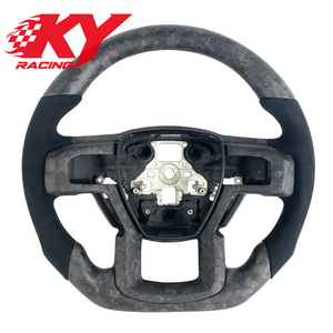 Volant personnalisé en fibre de carbone forgée mate pour Ford Raptor F150 XLT STX Rattler Limited SuperCrew 3.5TKing Ranch F250 F350 - Product Image 1