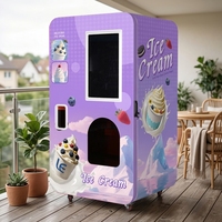 Distributeur automatique de crème glacée avec certification CE, machine à crème glacée molle automatique de 18 L pour l'industrie du self-service