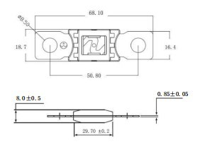 125A ANM AMG ADM méga fusible boulon sur type petit style pour voitures, camions, véhicules de construction, bus, caravanes (125A) - Product Image 4