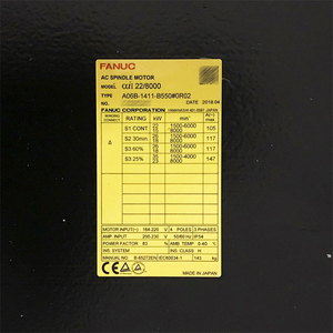A06B-1411-B550#0R02 Ac Spindle Motor New Original FANUC Spare Parts Supplier For PLC PAC & <b>Dedicated</b> Controllers - Product Image 3