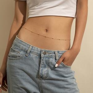 दीना उच्च गुणवत्ता वाले वाटरप्रूफ फैशन गहने शरीर श्रृंखला स्टेनलेस स्टील गहने डाई मोती बेड्स श्रृंखला महिलाओं के लिए - Product Image 3