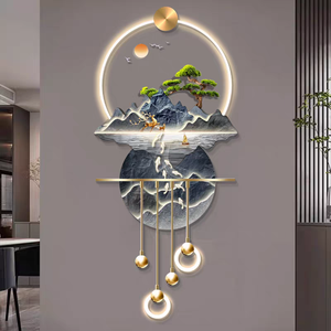 Lámpara LED <span class=keywords><strong>de</strong></span> Lujo, Arte Mural Moderno, Decoración <span class=keywords><strong>de</strong></span> Pared para el Hogar, Lámpara <span class=keywords><strong>de</strong></span> Pared Moderna para Porche, Cuadro Colgante para Paisaje - Product Image 2