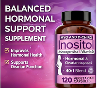 Capsules OEM Vegan Myo-Inositol Plus D-Chiro-Inositol pour favoriser l'équilibre hormonal, compléments alimentaires en capsules
