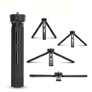 Mini trépied en métal robuste réglable en aluminium Mini trépied portable de bureau pour appareils photo reflex numériques Stabilisateur Lumière LED - Product Image 1