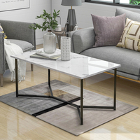 Table à cadre en métal bon marché Table supérieure en MDF nouvelle conception Table basse moderne des fabricants en gros