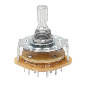 <span class=keywords><strong>Selector</strong></span> de interruptor giratorio de canal de banda de cubierta única seleccionable de posición personalizable <span class=keywords><strong>Selector</strong></span> de eje moleteado de 6MM interruptor giratorio - Product Image 1