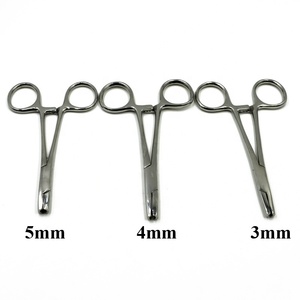 Pinzas de Acero Inoxidable para Perforaciones Dérmicas, Herramienta de Perforación de un Solo Orificio, Pinzas de Disco, Herramienta Profesional para Anclajes Dérmicos - Product Image 2