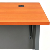 Escritorio Rectangular para Oficina y Computadora - Mesa de Escritura Moderna y Sencilla de 55 Pulgadas - Organización de Cables